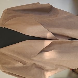 Chico's faux suede jacket with zipper sleeve